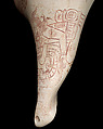 Conch-shell trumpet, Conch shell, hematite, Maya