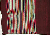 Woman's Overskirt, Camelid hair, Aymara