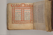 Arganonä Maryam (The Organ of Mary) prayer book, Attributed to Baselyos (The Ground Hornbill Master) (active late 17th century, Lasta region, Ethiopian), Parchment, pigment ink, wood, leather, fiber