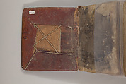 Arganonä Maryam (The Organ of Mary) prayer book, Attributed to Baselyos (The Ground Hornbill Master) (active late 17th century, Lasta region, Ethiopian), Parchment, pigment ink, wood, leather, fiber