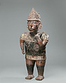 Standing Male Figure, Ceramic, slip, Nayarit