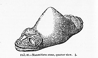 Three-Pointed Zemí (Trigonolito), Stone, Taíno