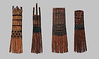 Combs (helu), Coconut leaflet midribs, coconut fiber, glass beads