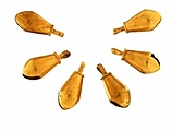 Pear-Shaped Bell Pendants, Gold, Mexica