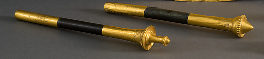 Ear Rods, Gold, greenstone, Coclé