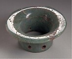Two ear ornaments, Jade, Maya