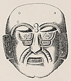 Mask, Gold, Mixtec (Ñudzavui) or Maya
