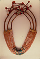 Multi-strand Necklace, Shell, cotton, Wari (?)