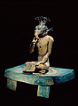 Figure with Bird Mask, Ceramic, Maya