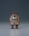 Figurine in the Shape of a Dignitary, Wood, shell and stone inlay, silver, Wari
