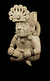 Vessel in the Shape of a Seated Figure, Ceramic, Moche