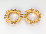 Four Sets of Earflares, Gold, Cupisnique