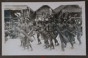 Male Dancers with Drums, Gelatin silver print, Papua New Guinea, made in Europe