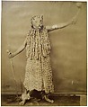 Zulu in Leopard Costume, Nicolaas Henneman  Dutch, Coated salt or light albumen print from a wet collodion on glass negative, African; created in United Kingdom