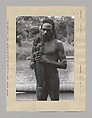 Ndanim of Omadesep Holding a Paint Vessel (jifoi), Photographed by Michael Clark Rockefeller, Gelatin silver print