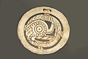Gorget, Shell, pigment, Mississippian