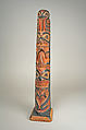 Totem Pole Model, Wood, pigment, Haida