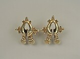 Lelbutir (men’s earrings), Tanimbar Islands artist, Gold, Tanimbar Islands