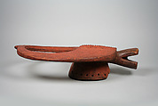 Headdress: Bushcow (Mangam), Wood, ochre pigment, Mama peoples