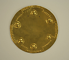 Pectoral Disk, Gold, Panama or Colombia