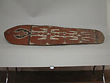 Shield, Wood, paint, Asmat