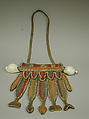 Dance Ornament, Fiber, cowrie shells, paint, bamboo, possibly Bena Bena