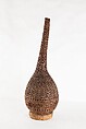 Ceremonial Vessel, Calabash, fibers, wood, Kongo peoples; Kongo Kingdom
