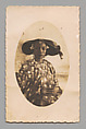 Woman, Unidentified, Postcard format gelatin silver print