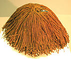 Hat, Glass beads, raffia fiber cordage, Lega (?)