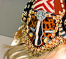 Mask (Mukyeem), Wood, beads, fiber, animal hair, cowrie shells, and cloth, Kuba