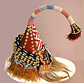 Mask (Mukyeem), Wood, beads, fiber, animal hair, cowrie shells, and cloth, Kuba
