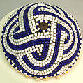 Prestige Cap (Laket mishiing), Raffia palm fiber, glass beads, cowrie shells, Kuba peoples