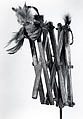 Divination Instrument (Galukoji), Wood, bamboo, feathers, fiber, beads, abrus seeds, camwood powder, Pende peoples