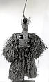 Body Mask, Fiber, sago palm leaves, wood, bamboo, feathers, seeds, paint, Asmat people