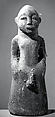 Half Figure: Male, Terracotta, feathers, sacrificial materials, Lobi