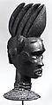 Headdress, Wood, leather, pigment, kaolin, cane, vegetable fiber, Ejagham peoples