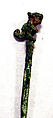 Copper Lime Spoon with Feline Top, Copper (cast), Inca