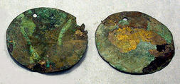 Round Plaque, Copper (hammered), gilt, Vicús