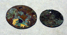 Round Plaque, Copper (hammered), gilt, Vicús