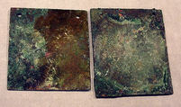 Square Plaque, Copper (hammered), gilt, Vicús