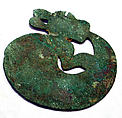 Copper Animal Disk, Copper, gilt (?), Peruvian