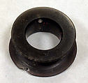 Ear Spool, Obsidian, Mexica (Aztec)