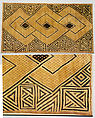 Double Panel Prestige Cloth, Raffia palm fiber, Kuba peoples