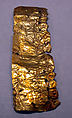 Gold Sheet Ornament, Gold (hammered), Peruvian