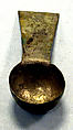 Hammered Silver Spoon, Silver (hammered), gilt, Peru; north coast (?)