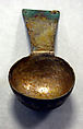 Hammered Silver Spoon, Silver (hammered), gilt, Peru; north coast (?)