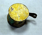 Hammered Silver Miniature Drum, Silver (hammered), gilt (?), Chimú or Chancay