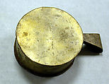 Hammered Silver Miniature Drum, Silver (hammered), gilt, Chimú or Chancay