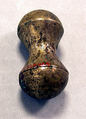 Hammered Silver Peanut Ornament, Silver (hammered), gilt, Peru; north coast (?)