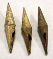 Hammered Silver Cone Ornament, Silver (hammered), gilt, Peru; north coast (?)